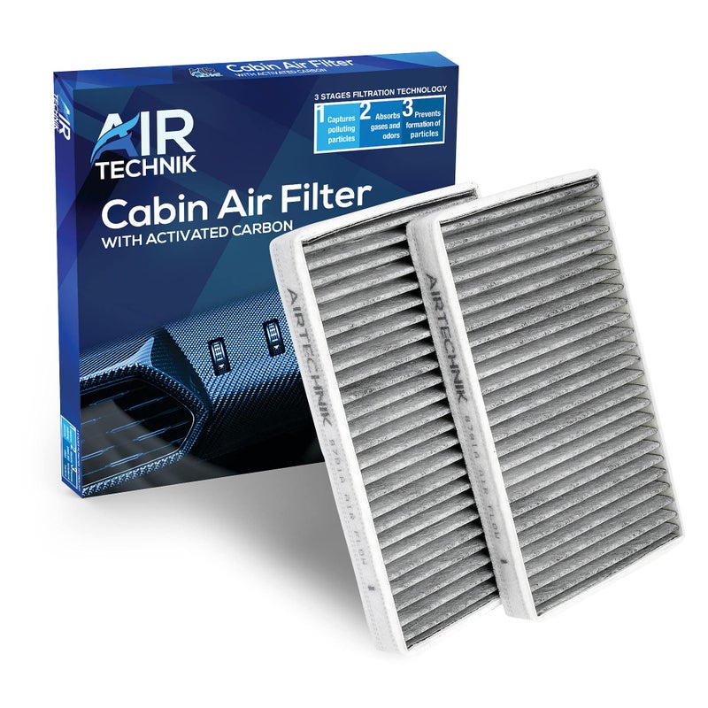 AirTechnik CF8791A Cabin Air Filter w/Activated Carbon | Fits Cadillac Escalade, EXT, Chevrolet Avalanche, C3500HD, Silverado, Suburban Tahoe, GMC C3500HD, Sierra, Yukon - 52473340 - Image 1
